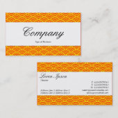 センターバンド – スクリプト – 魚のスケールパターン 名刺 (正面/裏面)