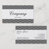 センターバンド – スクリプト – 魚のスケールパターン 名刺 (正面/裏面)