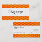 センターバンド – スクリプト – 魚のスケールパターン 名刺 (正面/裏面)