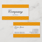 センターバンド – スクリプト – 魚のスケールパターン 名刺 (正面/裏面)