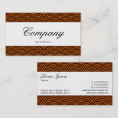 センターバンド – スクリプト – 魚のスケールパターン 名刺 (正面/裏面)