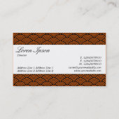 センターバンド – スクリプト – 魚のスケールパターン 名刺 (裏面)