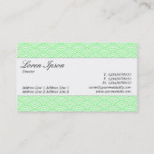 センターバンド – スクリプト – 魚のスケールパターン 名刺 (裏面)