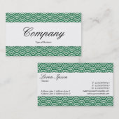 センターバンド – スクリプト – 魚のスケールパターン 名刺 (正面/裏面)