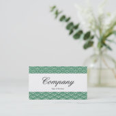 センターバンド – スクリプト – 魚のスケールパターン 名刺 (スタンド正面)