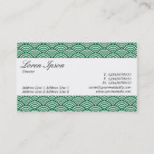 センターバンド – スクリプト – 魚のスケールパターン 名刺 (裏面)