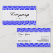 センターバンド – スクリプト – 魚のスケールパターン 名刺 (正面/裏面)