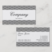 センターバンド – スクリプト – 魚のスケールパターン 名刺 (正面/裏面)