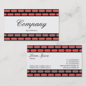 センターバンド – スクリプト – Terrazzo Pattern 名刺 (正面/裏面)