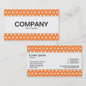 センターバンド – スターホイール – オレンジ色(白) 名刺 (正面/裏面)