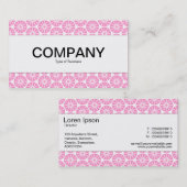 センターバンド – スターホイール – ピンク色(白) 名刺 (正面/裏面)