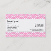 センターバンド – スターホイール – ピンク色(白) 名刺 (裏面)