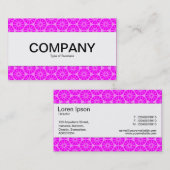 センターバンド – スターホイール – マゼンタの濃淡 名刺 (正面/裏面)