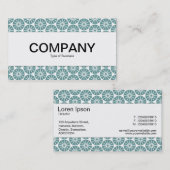 センターバンド – スターホイール – 海緑(白) 名刺 (正面/裏面)