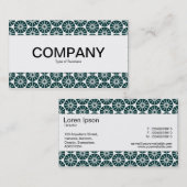 センターバンド – スターホイール – 濃い緑(白) 名刺 (正面/裏面)