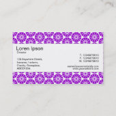 センターバンド – スターホイール – 白に紫 名刺 (裏面)