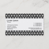 センターバンド – スターホイール – 黒 名刺 (裏面)