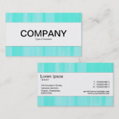 センターバンド – ターコイズ絵を描キャンバス 名刺 (正面/裏面)