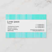 センターバンド – ターコイズ絵を描キャンバス 名刺 (裏面)