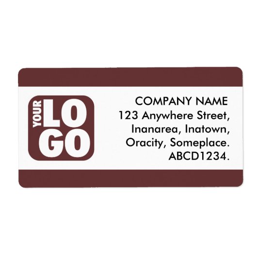 センターバンド – チョコレート ラベル (正面)