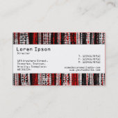 センターバンド – デジタル減衰 – 赤 名刺 (裏面)