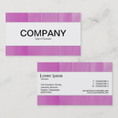 センターバンド – バラ着色ガラス工芸品 名刺 (正面/裏面)