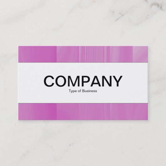 センターバンド – バラ着色ガラス工芸品 名刺 (正面)