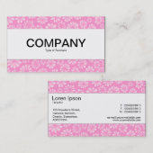 センターバンド – ピンクフローラ 名刺 (正面/裏面)