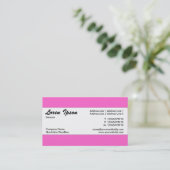 センターバンド – ピンク(FF66CC) 名刺 (スタンド正面)