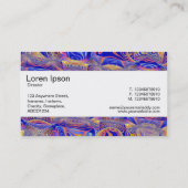 センターバンド – フラクタル抽象芸術061012a 名刺 (裏面)