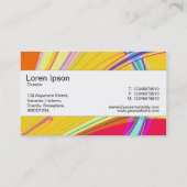 センターバンド – フラクタル抽象芸術061012e 名刺 (裏面)