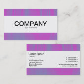 センターバンド – マゼンタおよびブルーテックス 名刺 (正面/裏面)