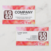 センターバンド（ロゴ） – 時間の渦抽象芸術 名刺 (正面/裏面)