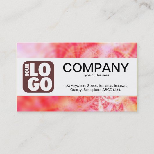 センターバンド（ロゴ） – 時間の渦抽象芸術 名刺 (正面)