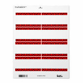 センターバンド – 幾何学模様の花II ラベル (フルシート)