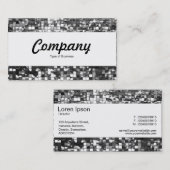 センターバンド – 抽象芸術モザイク 名刺 (正面/裏面)