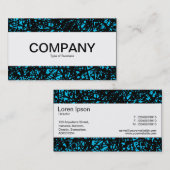 センターバンド – 抽象芸術ライン – スカイブルー 名刺 (正面/裏面)