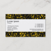 センターバンド – 抽象芸術ライン – 琥珀 名刺 (裏面)