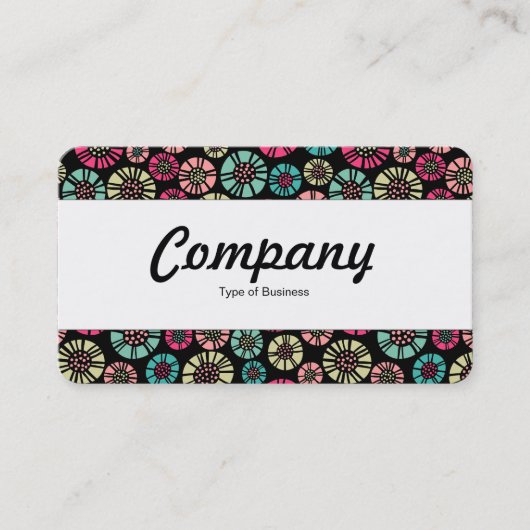 センターバンド – 抽象芸術花031023 名刺 (正面)