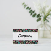 センターバンド – 抽象芸術花031023 名刺 (スタンド正面)