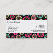 センターバンド – 抽象芸術花031023 名刺 (裏面)