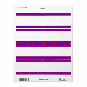 センターバンド – 抽象芸術花 ラベル (フルシート)