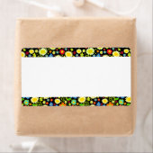 センターバンド – 春の花 ラベル (インサイチュ)