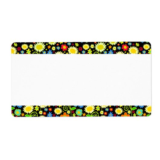 センターバンド – 春の花 ラベル (正面)