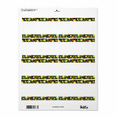 センターバンド – 春の花 ラベル (フルシート)