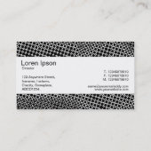 センターバンド – 極端なハーフトーン 名刺 (裏面)