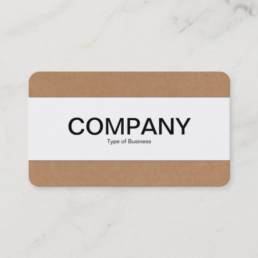 センターバンド – 段ボール 名刺 (正面)