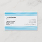 センターバンド – 波付き青 名刺 (裏面)