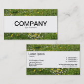 センターバンド – 牧草地フラワー 名刺 (正面/裏面)