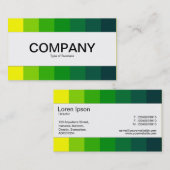 センターバンド – 色、黄色から濃い緑 名刺 (正面/裏面)